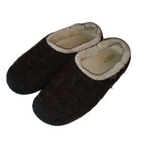 Keen Howser II Clog Sandals Shoes Slippers Slide Slip On Cable Knit Brown 8.5